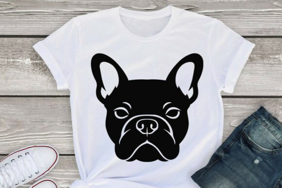 Bulldog Dog Face Clipart SVG PNG