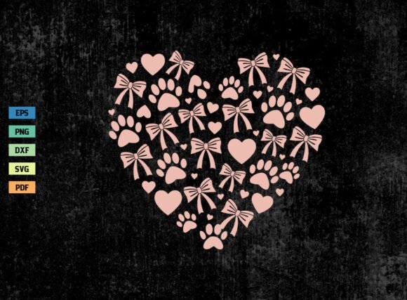 Coquette Bow Dog Paw Heart Valentine SVG Review