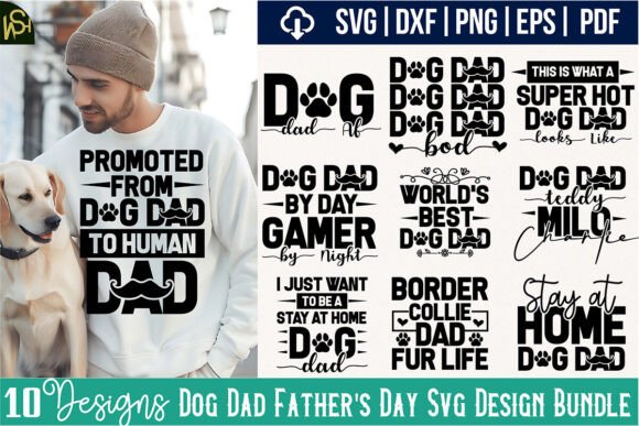 Dog Dad Father’s Day SVG Design Bundle Review