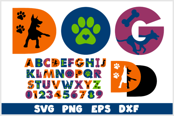 Dog Font Letters Layered SVG PNG Review
