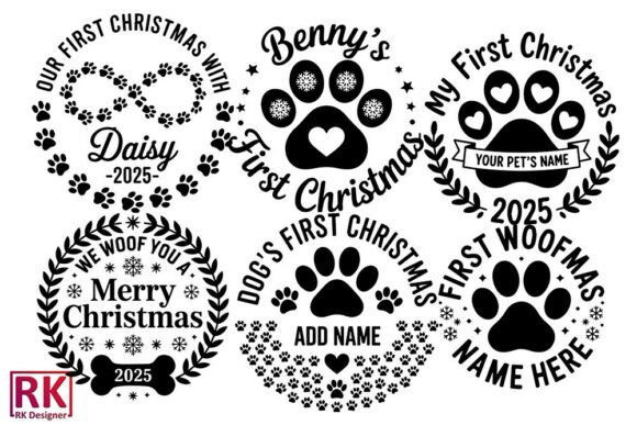 Dog's First Christmas Ornament SVG Bundle Review