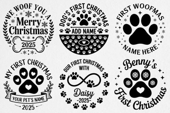Dog's First Christmas Ornament SVG PNG Review