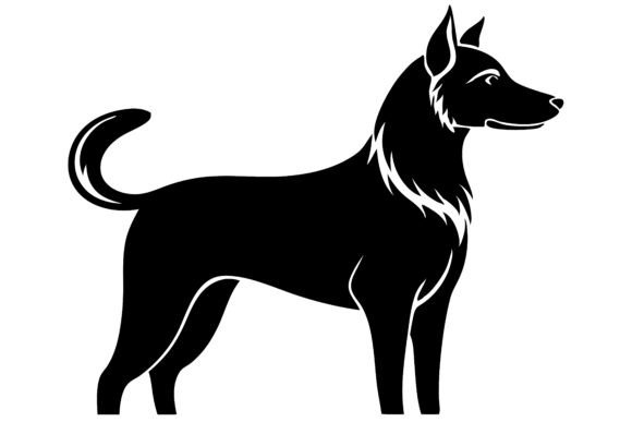 Elegant Dog Silhouette SVG