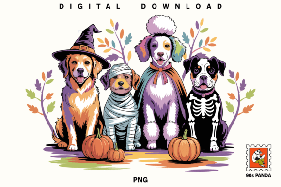 Halloween Squad Dog Png Review for Embroidery