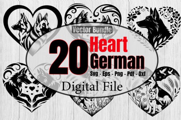 Heart with German Shepherd Svg Bundle Review