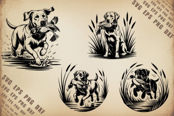 Hunting Dog with Duck SVG Bundle Review