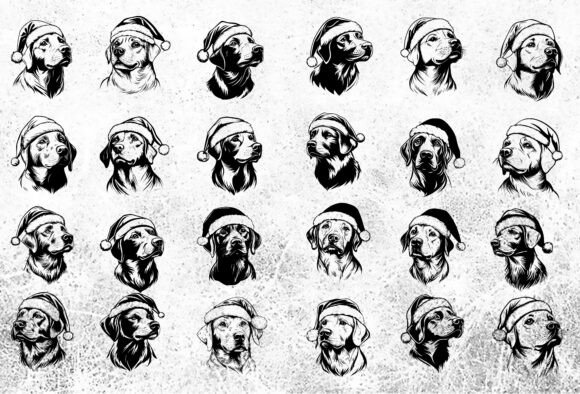 Labrador Dog with Santa Hat SVG Bundle Review