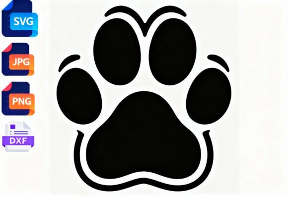 Paw Print SVG Cut File for Pets