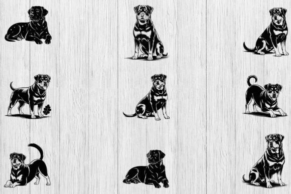Rottweiler Dogs Svg Bundle
