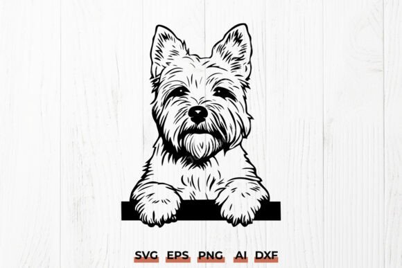 Westie Peeking SVG Review for Embroidery Projects
